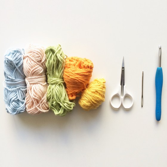 Materials for making a Simple Granny Square